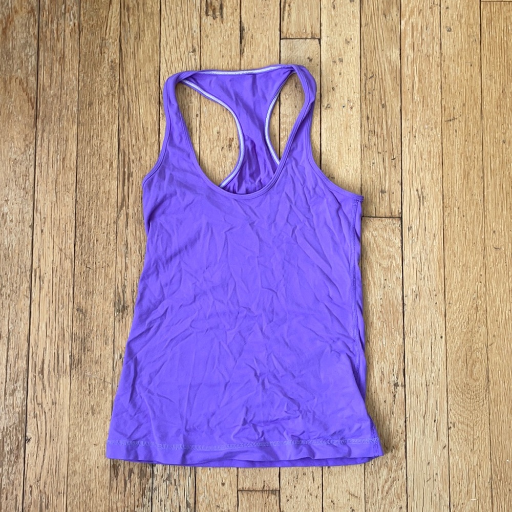Power purple lululemon cool Racerback Luon size 4
